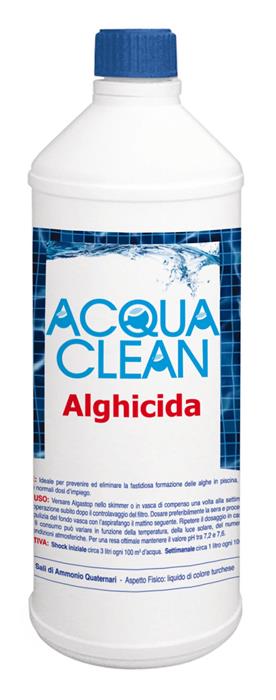 Alghicida Acqua Clean per piscine Conf. 1 Lt. Antialga AntiAlghe Piscina 