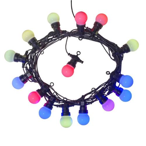 DENVER SLP-515 SMART LED PARTYLIGHT 15 LAMPADE COLORI RGB E BIANCO 14MT