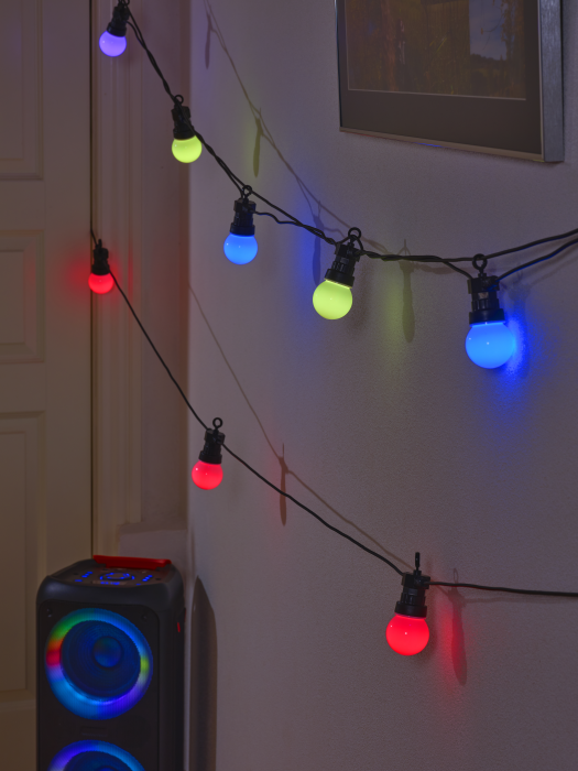 DENVER SLP-515 SMART LED PARTYLIGHT 15 LAMPADE COLORI RGB E BIANCO 14MT