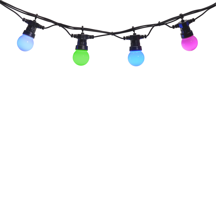 DENVER SLP-515 SMART LED PARTYLIGHT 15 LAMPADE COLORI RGB E BIANCO 14MT