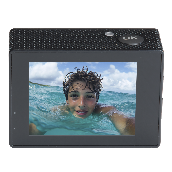 DENVER ACW-5054 Action camera con Wi-Fi, batteria ricaricabile e schermo TFT da 2" sul retro