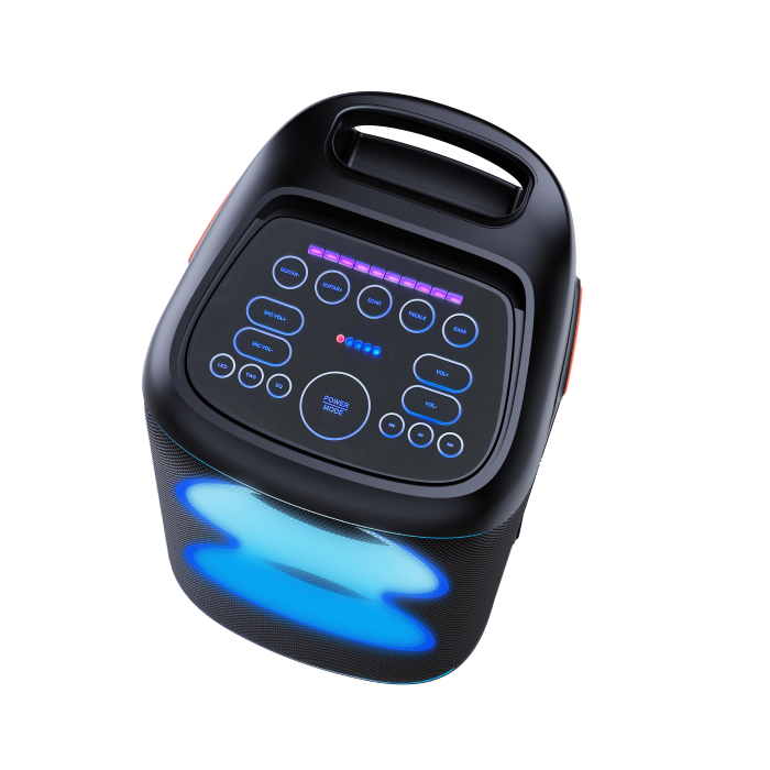 DENVER BPS-370 ALTOPARLANTE BLUETOOTH PER FESTE CON FUNZIONE LUCE E 2 WOOFER DA 6.5"    